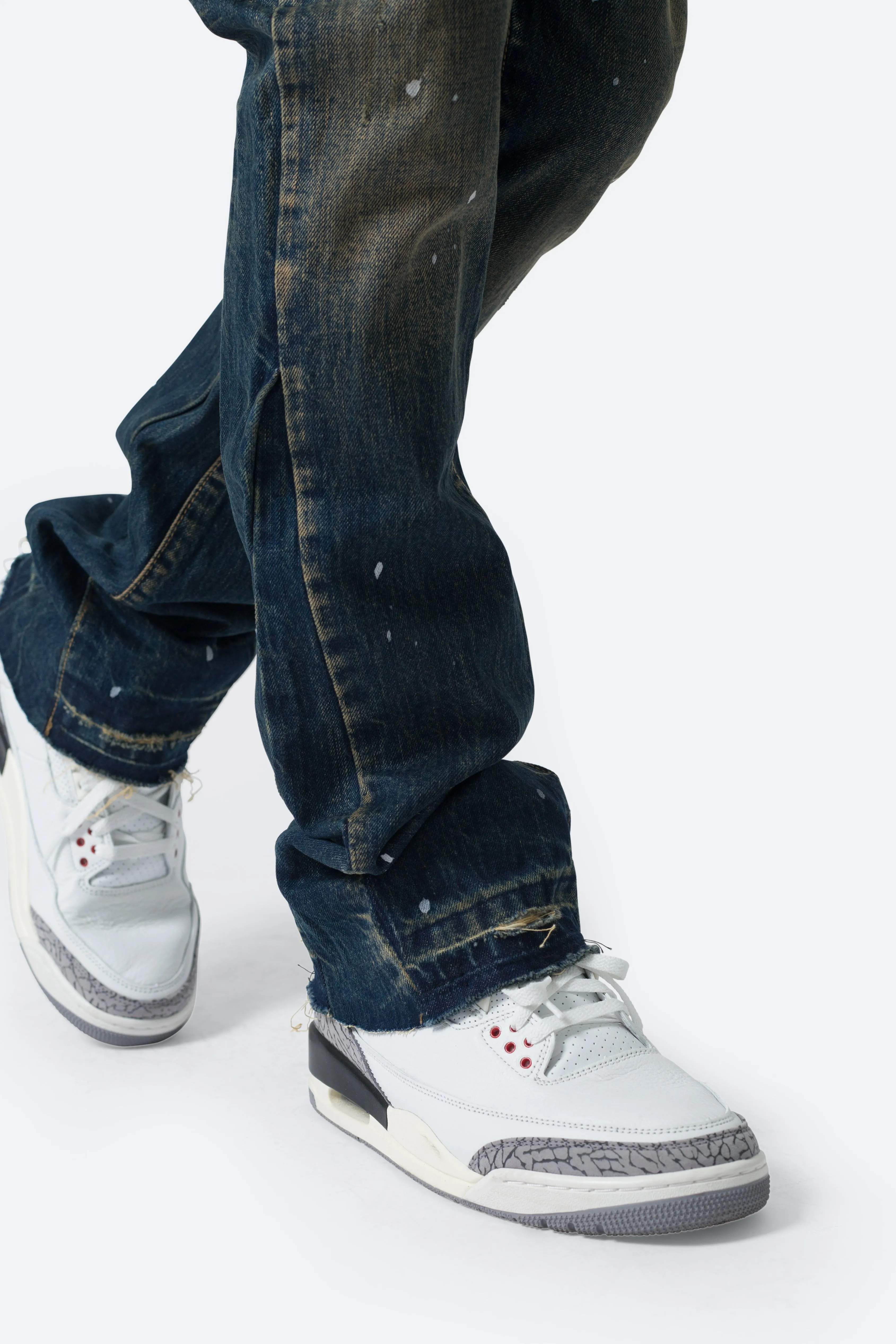 Stylish B614 Blue Denim Flare Jeans