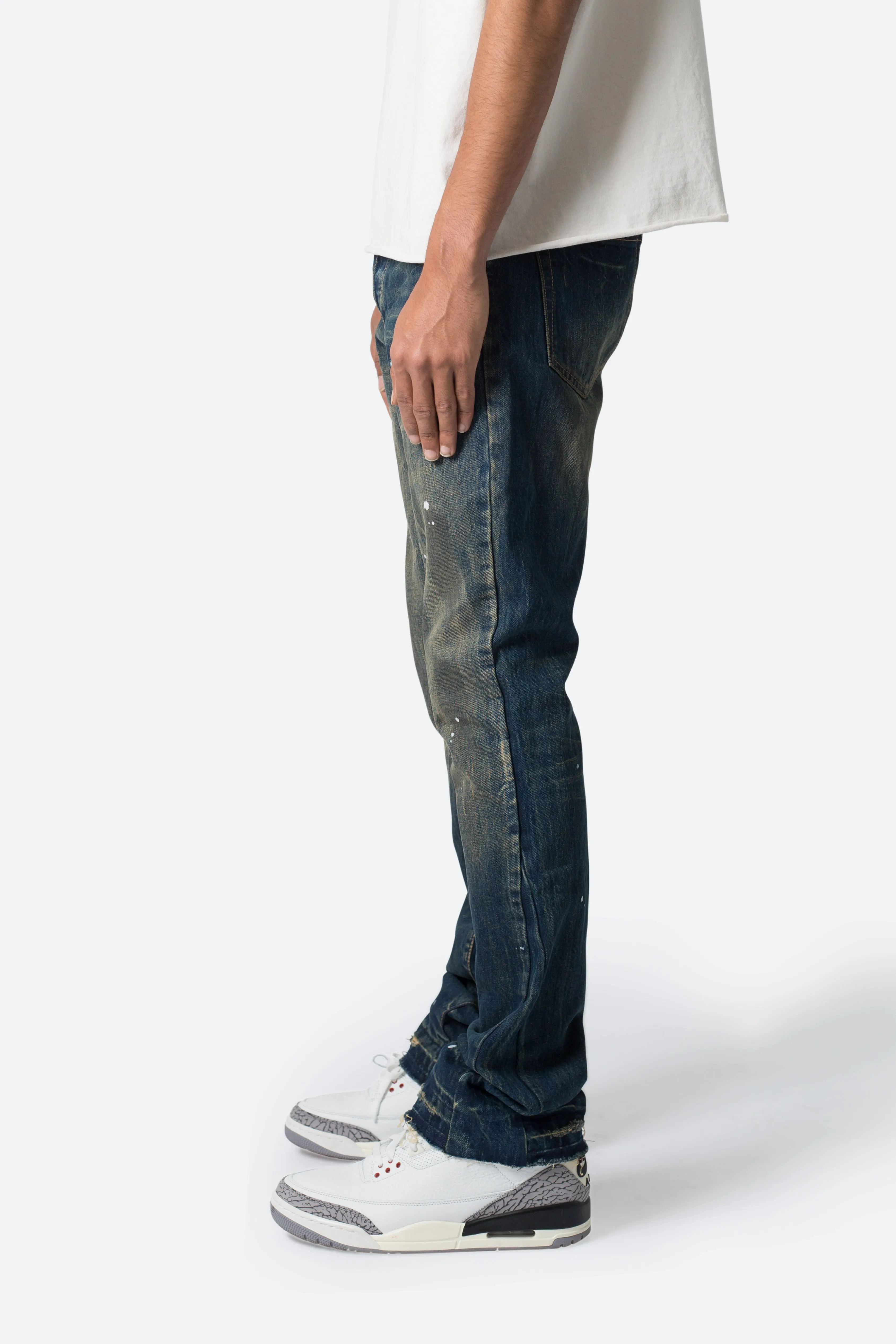Stylish B614 Blue Denim Flare Jeans