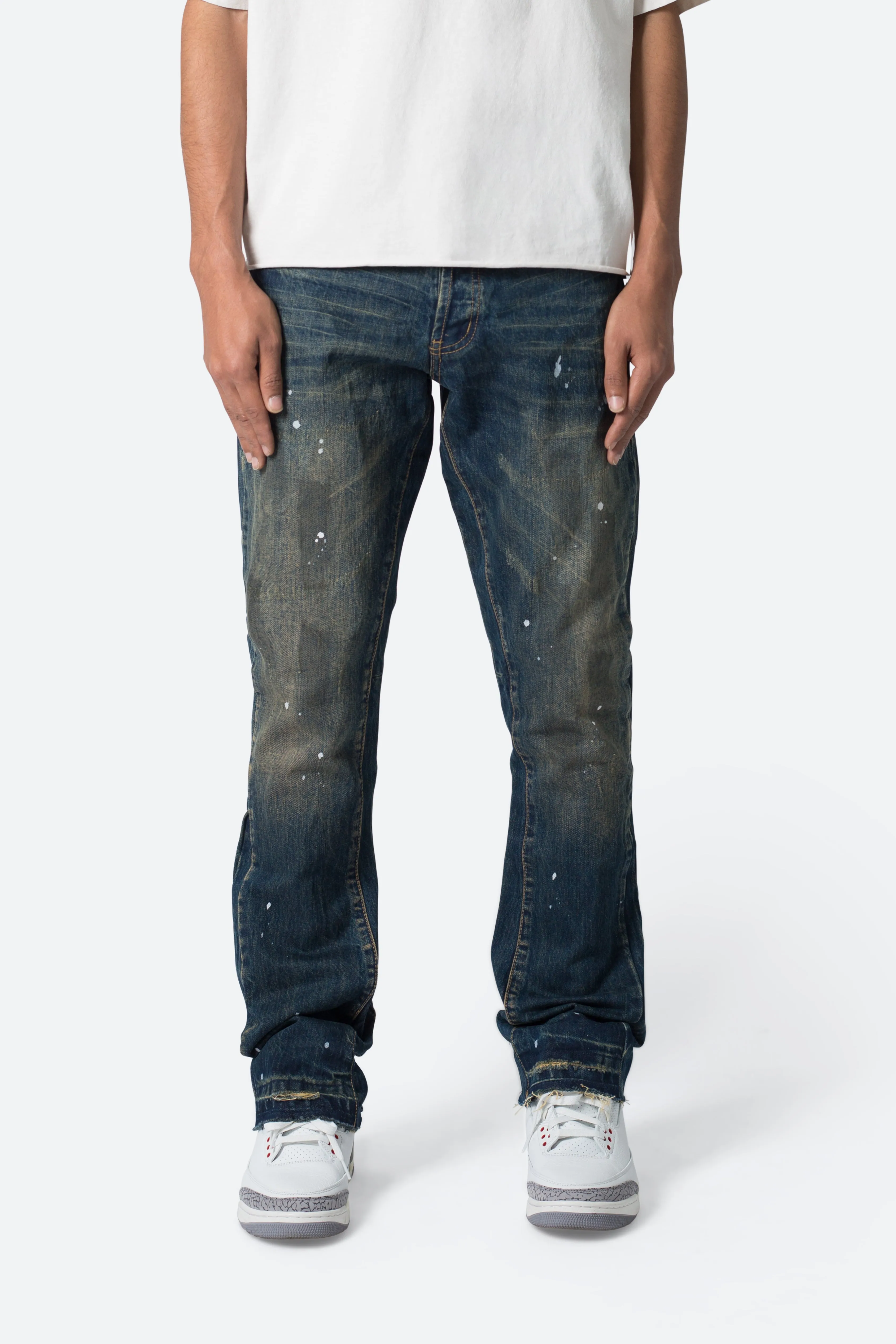 Stylish B614 Blue Denim Flare Jeans