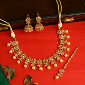 Champagne Gold Look Necklace Set 4772-8837
