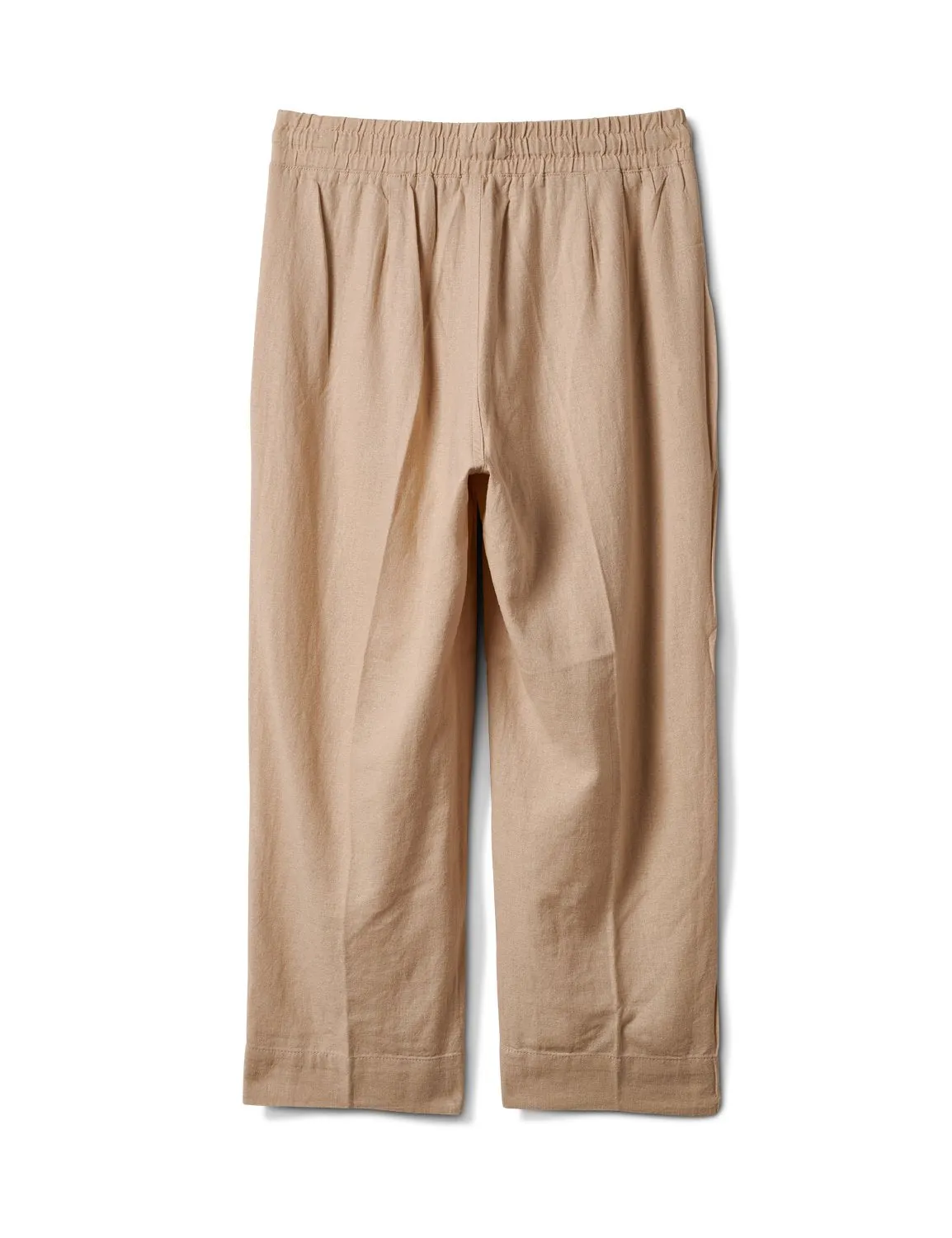 Drawstring  Waist Pull On Crop Pant With Pockets