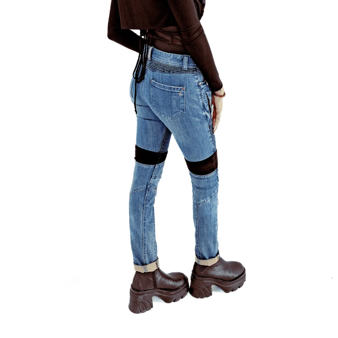 'French' Skinny Moto Selvedge Jean