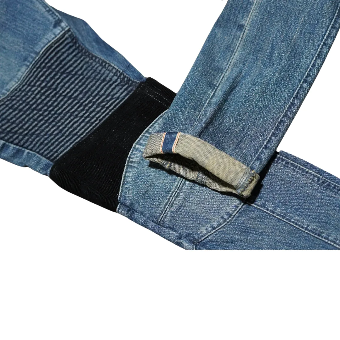 'French' Skinny Moto Selvedge Jean