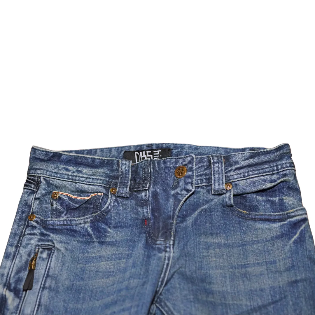 'French' Skinny Moto Selvedge Jean