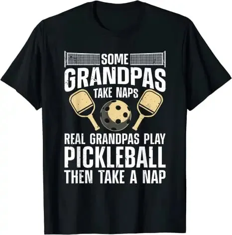 Funny Pickleball Design for Men Grandpa Pickleball Player T-Shirt
