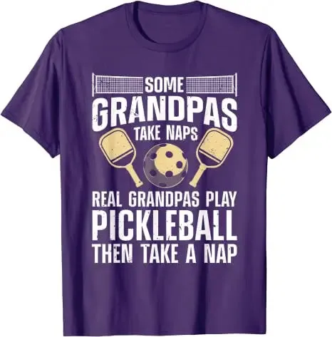 Funny Pickleball Design for Men Grandpa Pickleball Player T-Shirt