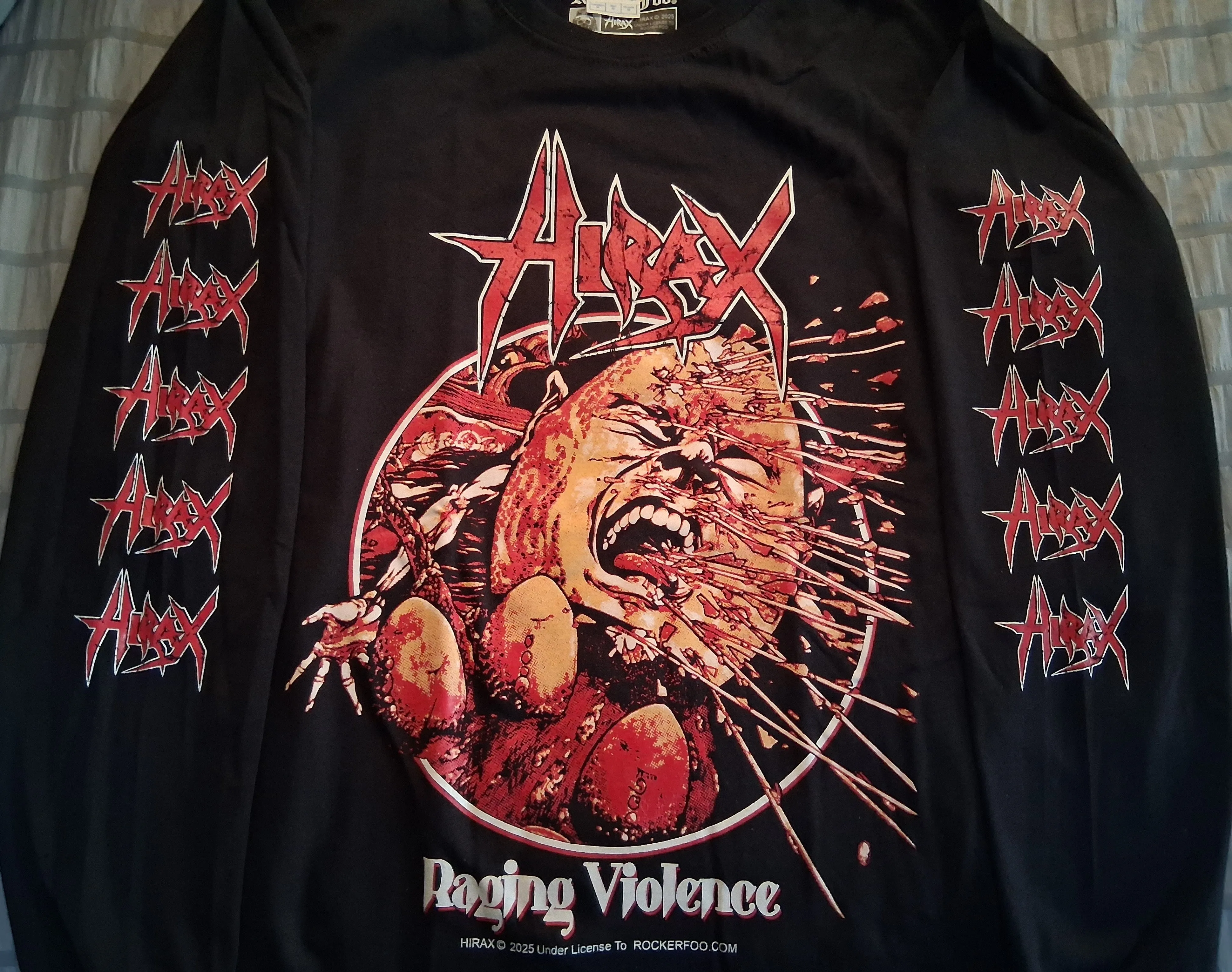 Hirax Raging Violence Long Sleeve (Rocker Foo exclusive)