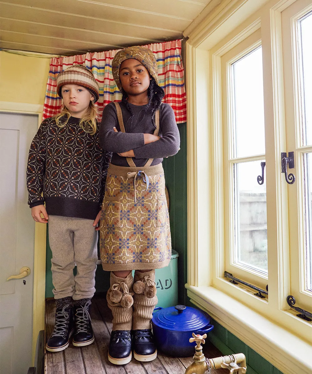 Llŷn Skirt - Pecan - Child
