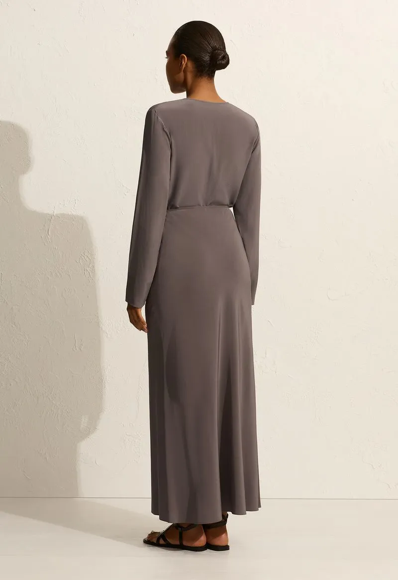 Matteau Popover Tie Blouse in Slate