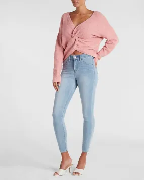 Mid Rise Extra Supersoft Light Wash Skinny Jeans in Light Wash