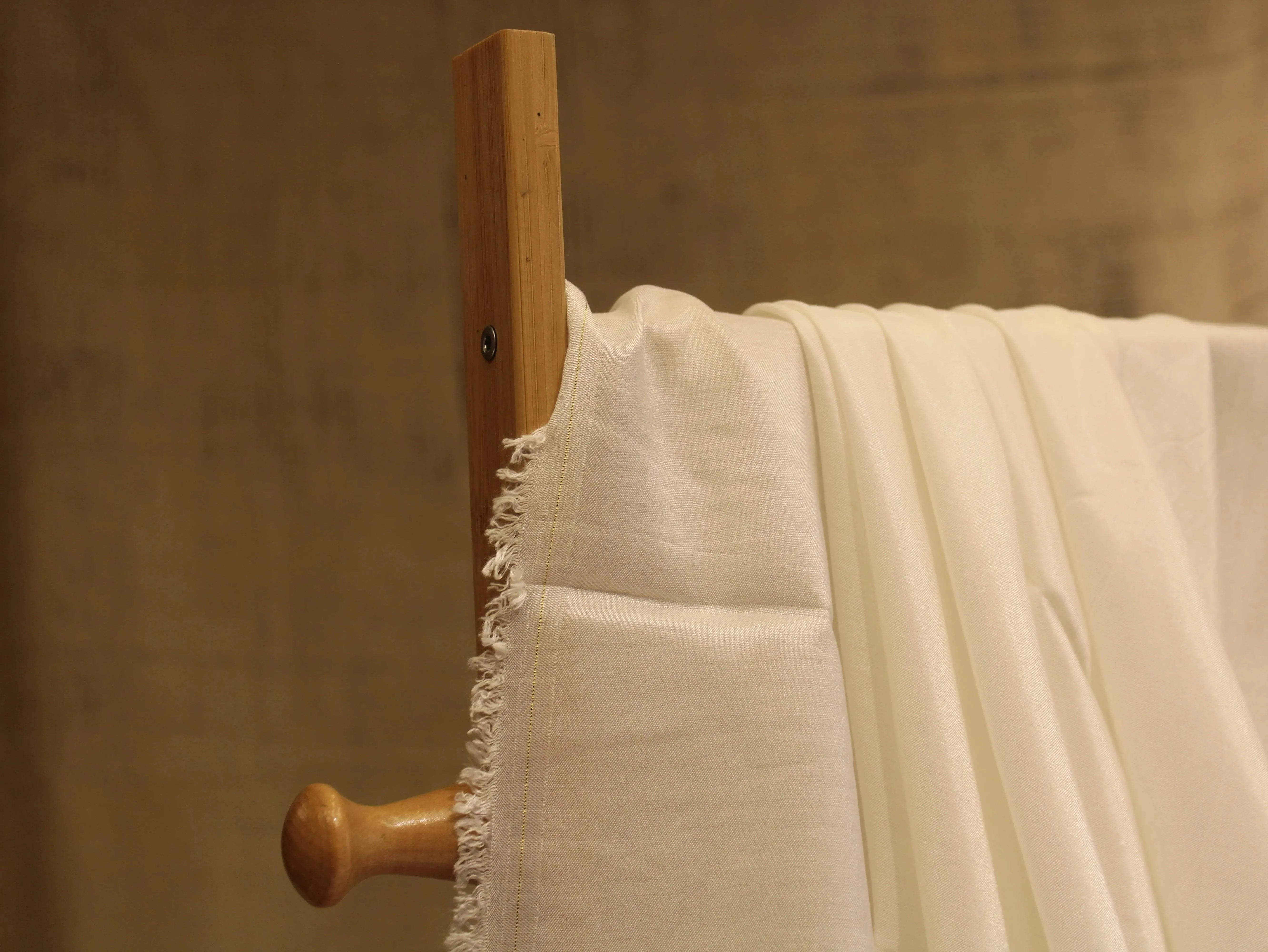 Plain White Dyeable Royal Muslin Fabric