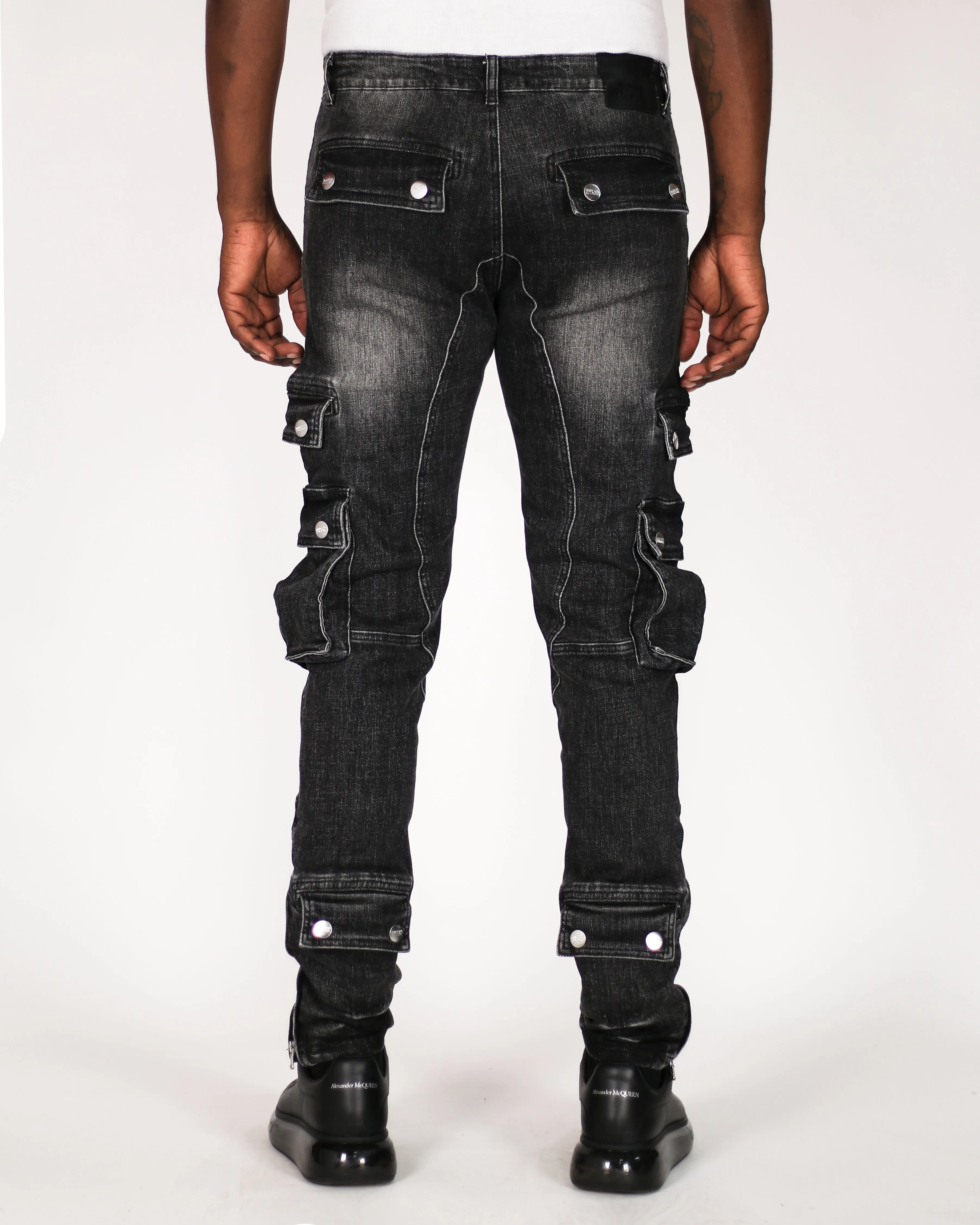 Trinity Kays Kulture Safari Cargo Men's Ankle Zipper Skinny Jeans