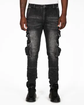 Trinity Kays Kulture Safari Cargo Men's Ankle Zipper Skinny Jeans