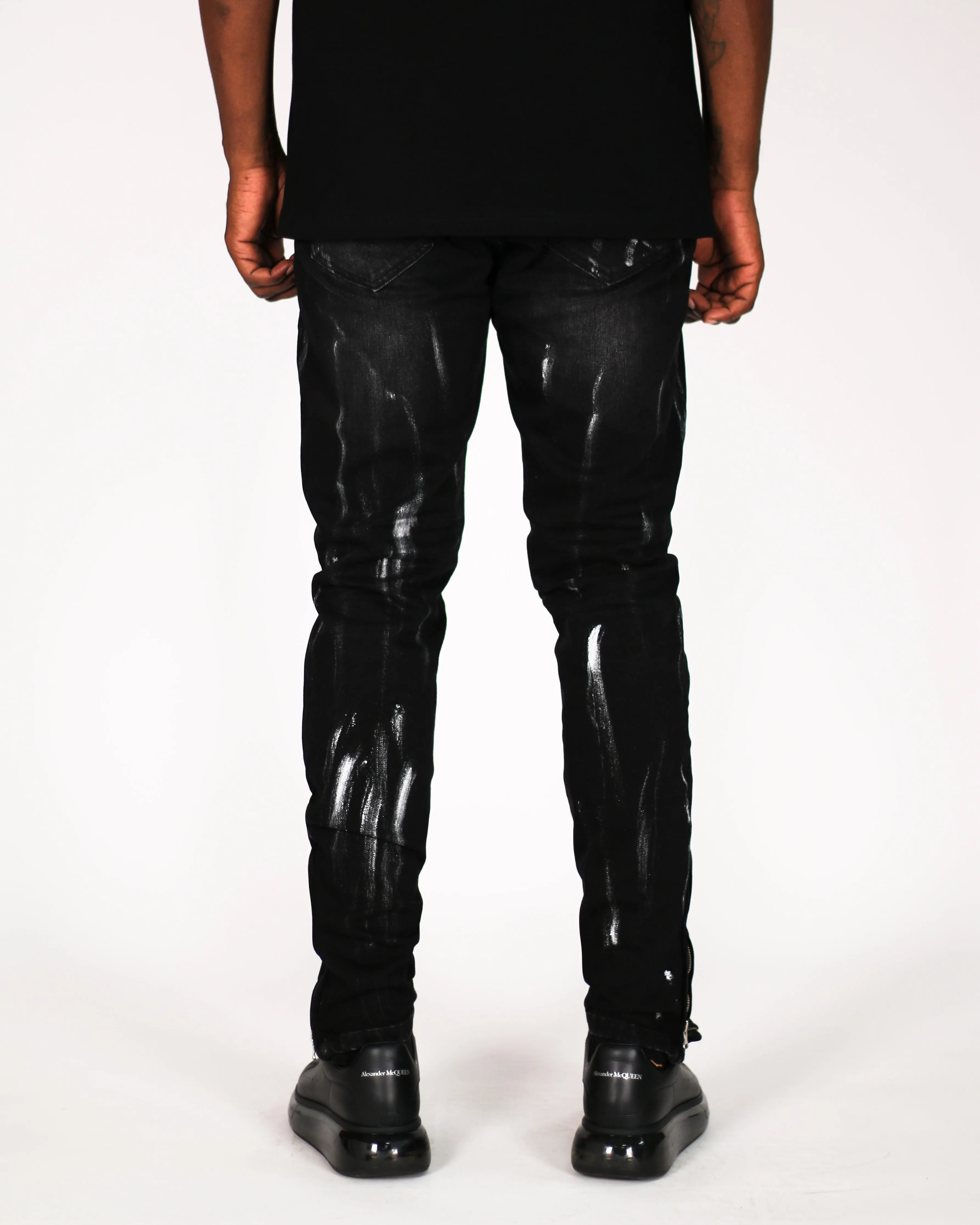 Trinity Kays Kulture Samana Men's Ankle Zipper Skinny Jeans