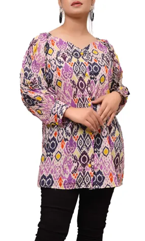 Women's Ikat Print Cotton Kurti for Women | Buy Online USA – IshDeena