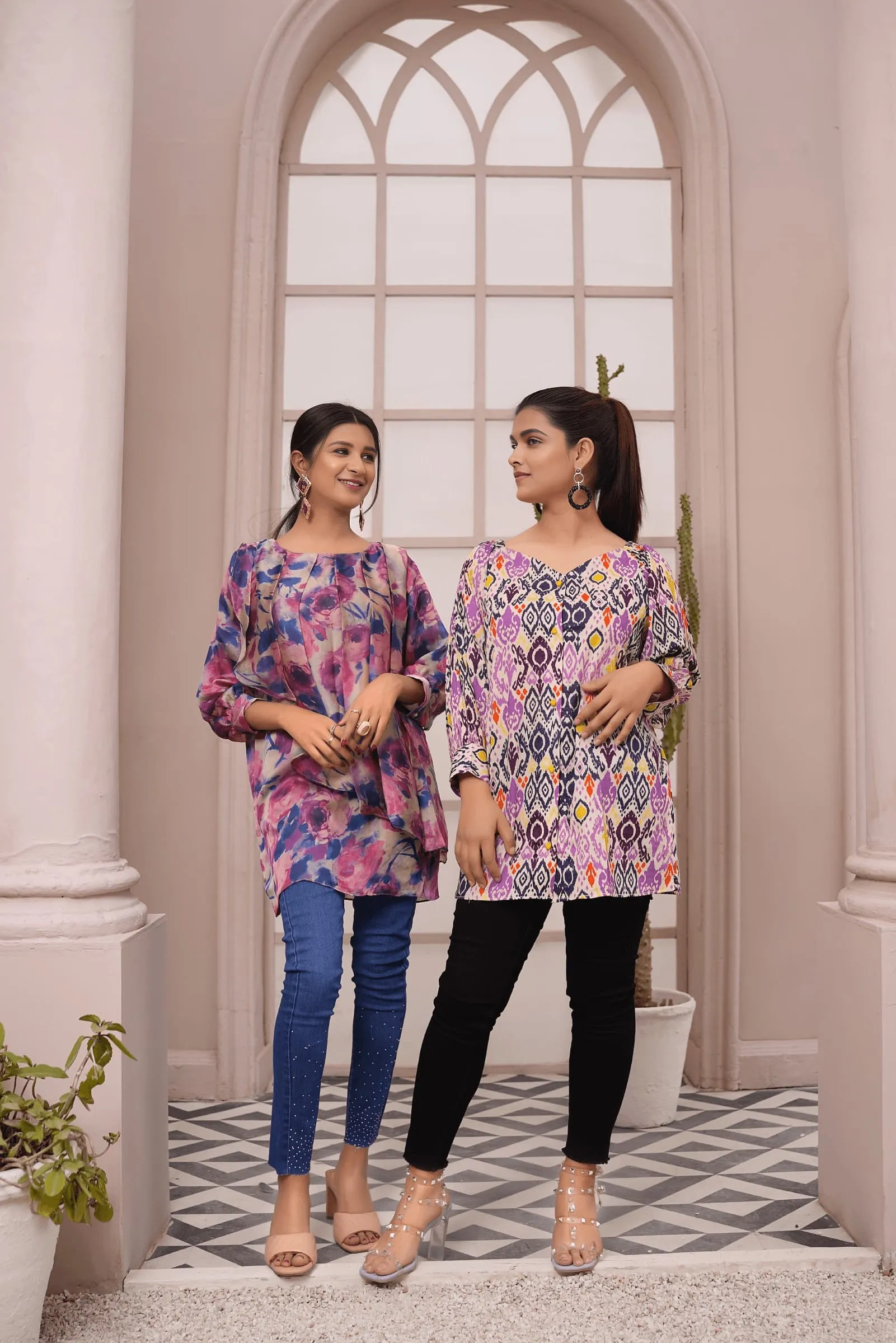 Women's Ikat Print Cotton Kurti for Women | Buy Online USA – IshDeena
