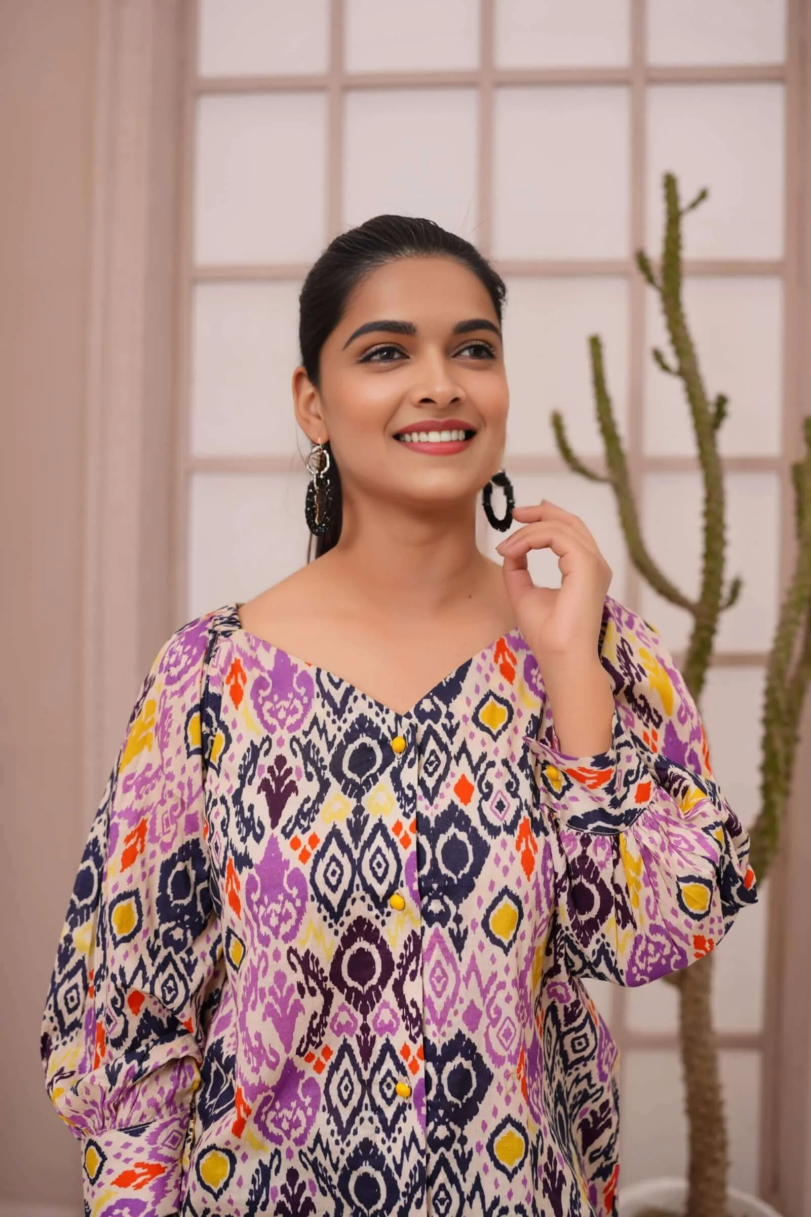 Women's Ikat Print Cotton Kurti for Women | Buy Online USA – IshDeena